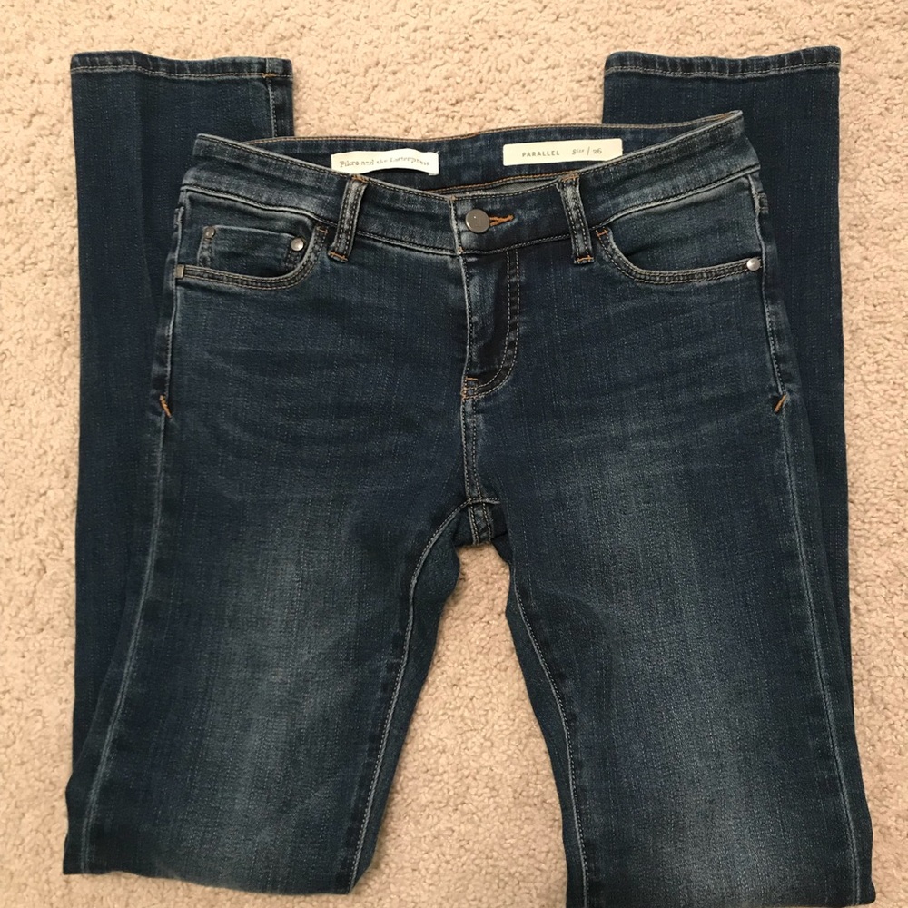 Anthro Pilcro & the Letterpress Parallel jeans